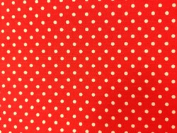 Coupon 20 CM ''Petits pois'' rouge